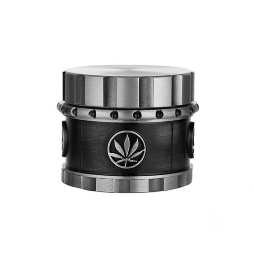 Dreamliner Grinder Metal Black Hemp Leaf