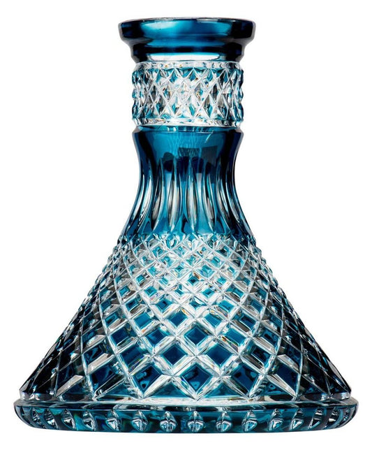 Moze x Caesar Crystal Steckbowl Cone - Crown Cut - Blue