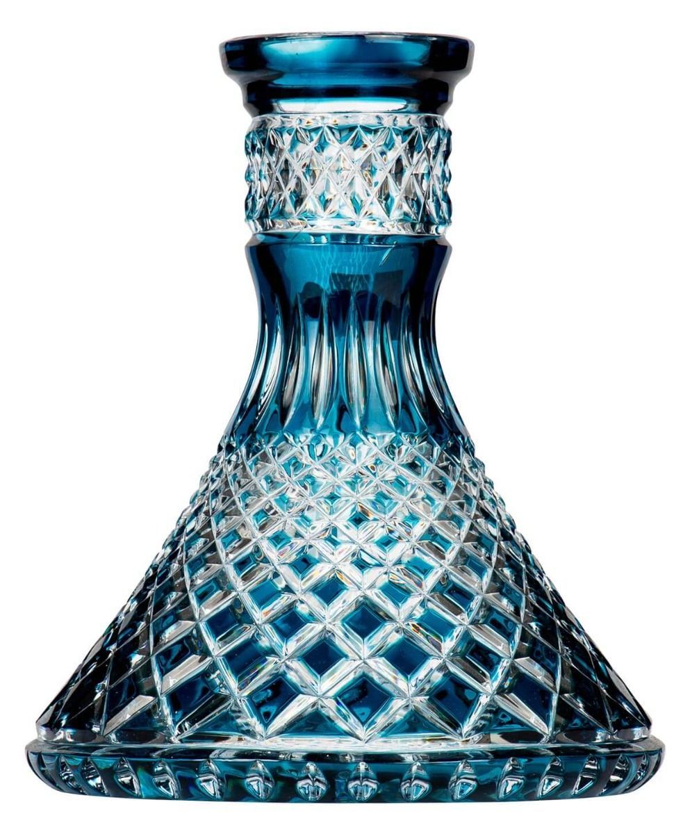 Moze x Caesar Crystal Steckbowl Cone - Crown Cut - Blue